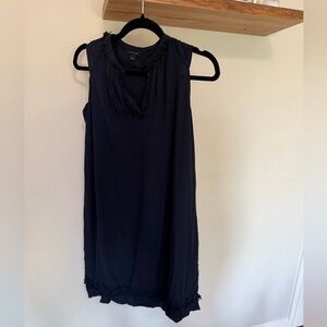 Sleeveless Navy Dress